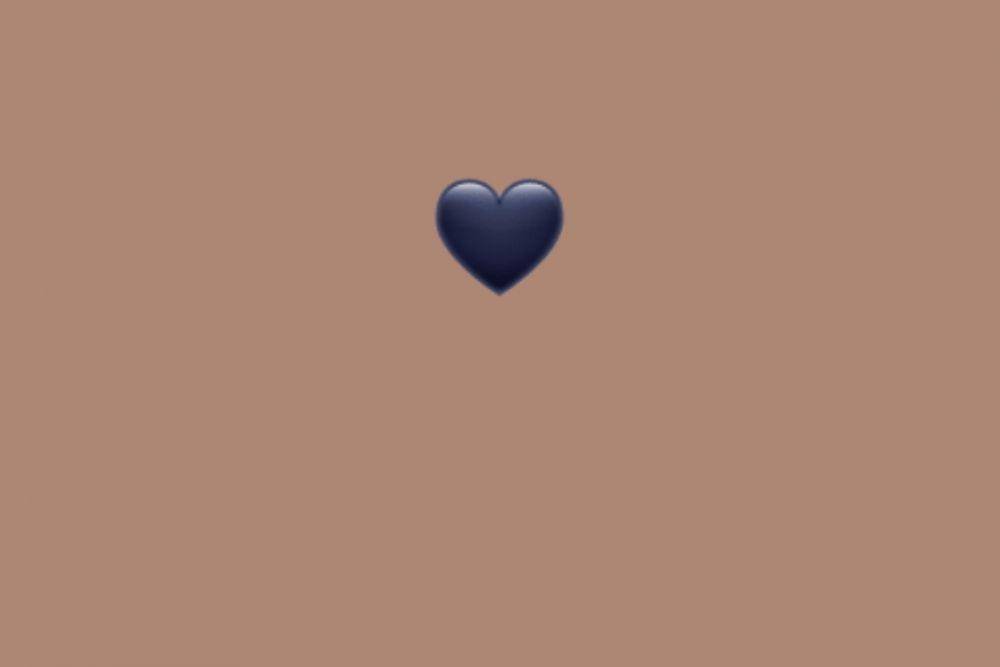 emoticon love hitam (whatsapp/WhatsApp story)
