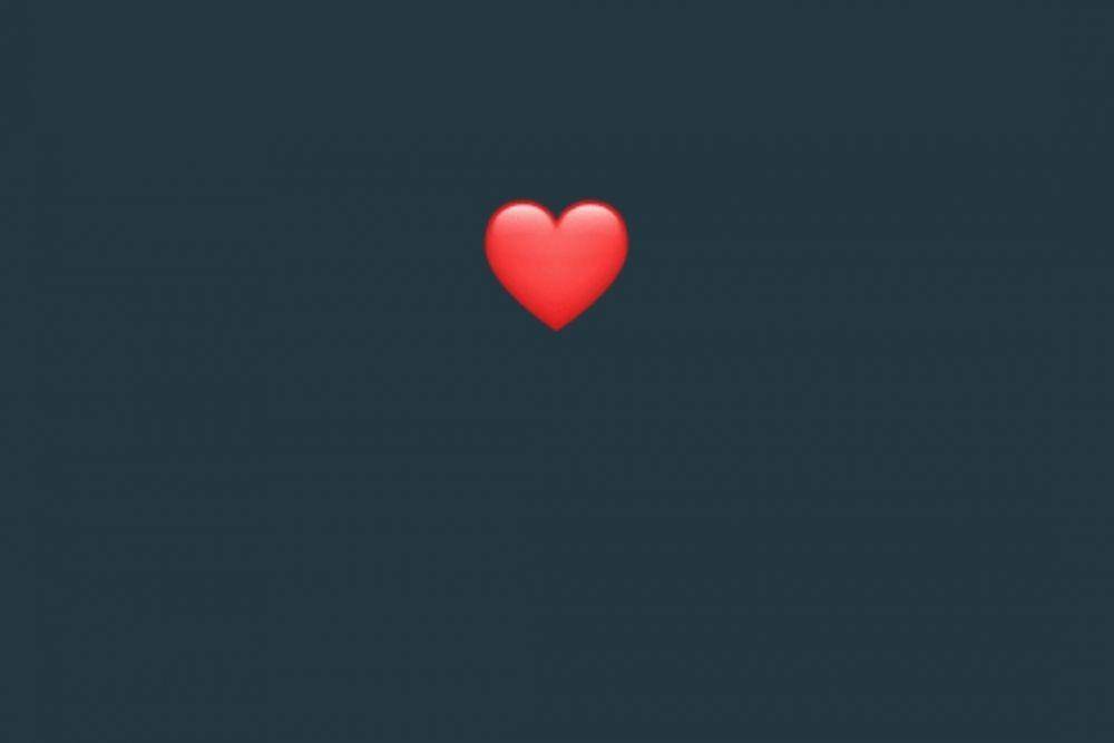 emoticon love merah (whatsapp/WhatsApp Story)