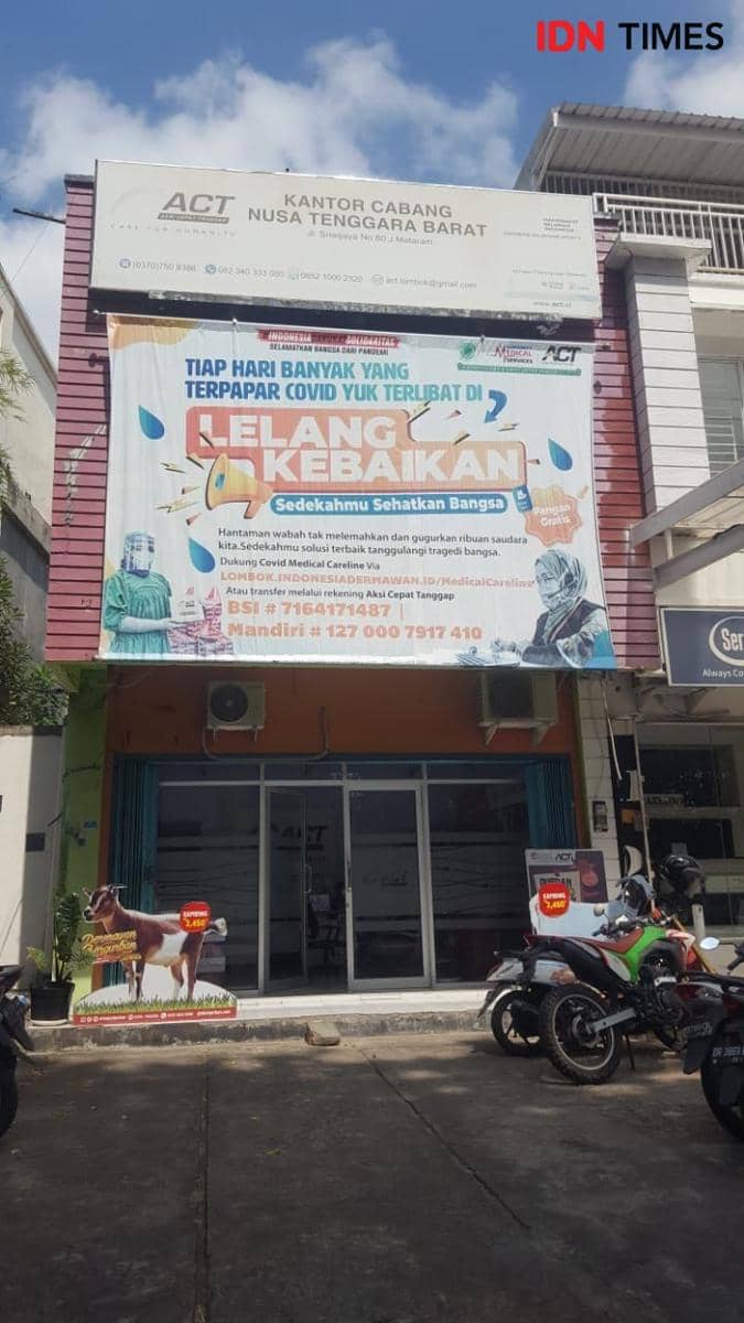 Kantor ACT Cabang NTB di Mataram. (IDN Times/Muhammad Nasir)
