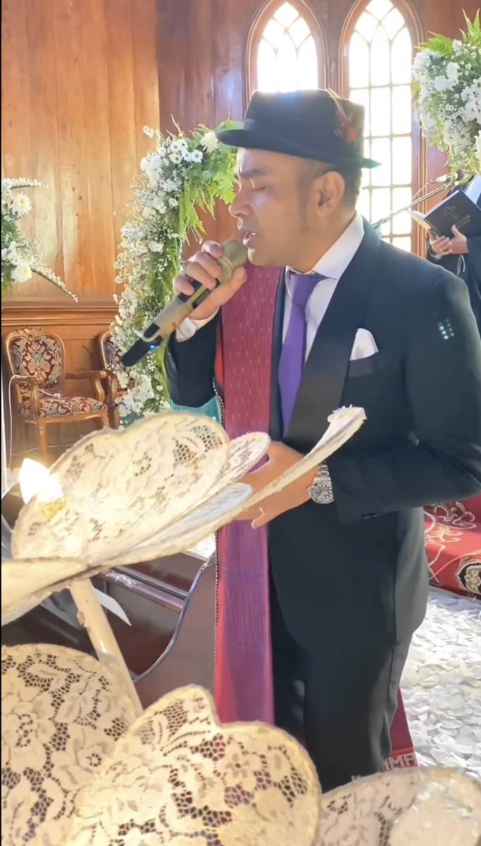 potret Judika di pernikahan adik iparnya (instagram.com/judikadumafamily)