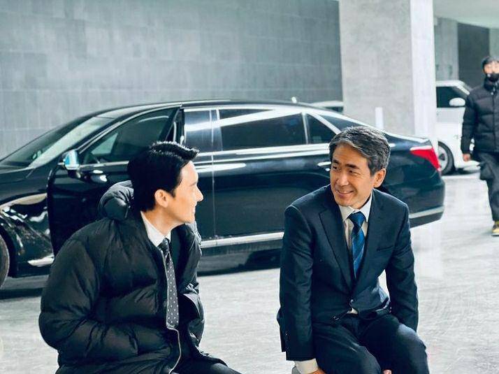 Kim Jun Han dan Jang Dae Woong di balik layar drama Anna (instagram.com/junhan__kim)