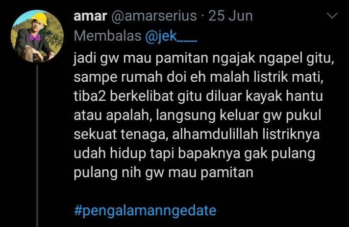 pengalaman ngedate (twitter.com/amar)