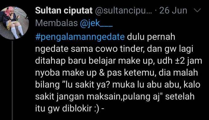 pengalaman ngedate (twitter.com/sultanciputat)