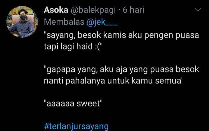 terlanjur sayang (twitter.com/asoka)
