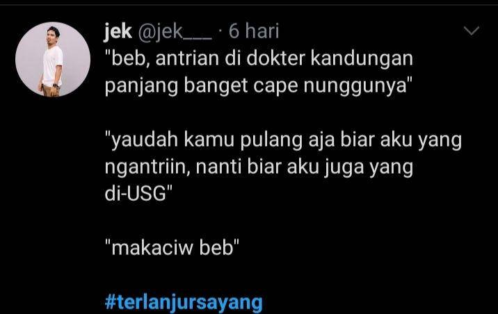 terlanjur sayang (twitter.com/jek)