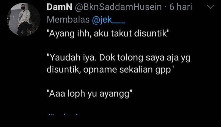 terlanjur sayang (twitter.com/damn)