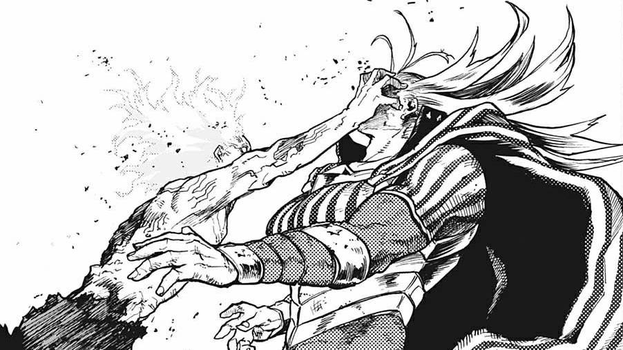 Star and Stripe vs. Tomura Shigaraki (dok. Shueisha/My Hero Academia)