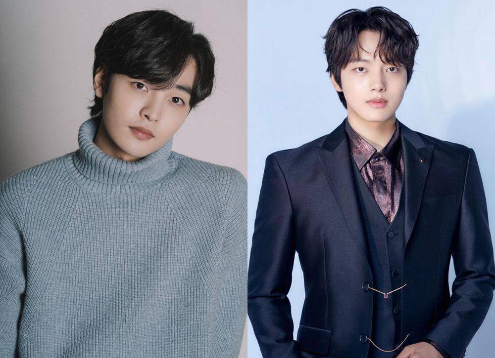 kolose foto kemiripan Kim Min Jae dan Yeo Jin Goo (https://asianwiki.com/File:Kim_Min-Jae-1996-p01.jpeg ; https://www.instagram.com/yeojin9oo/)