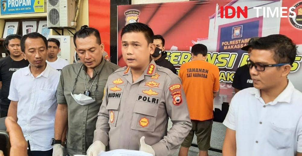 Polisi Makassar Sita 416 Gram Sabu, Sebut Telah Selamatkan 2100 Nyawa