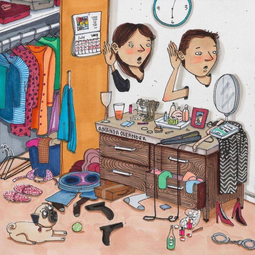 Ilustrasi pasangan suami istri. (instagram.com/amandaoleander)