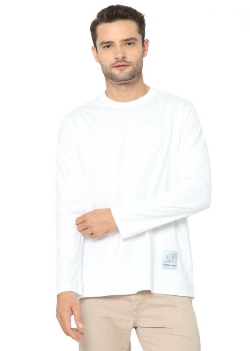 Tendencies | Tshirt Long Sleeve White (zalora.co.id/Tendencies)