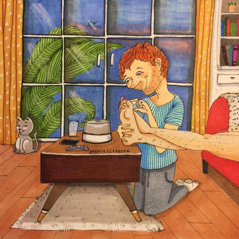 Ilustrasi ibu hamil. (instagram.com/amandaoleander)
