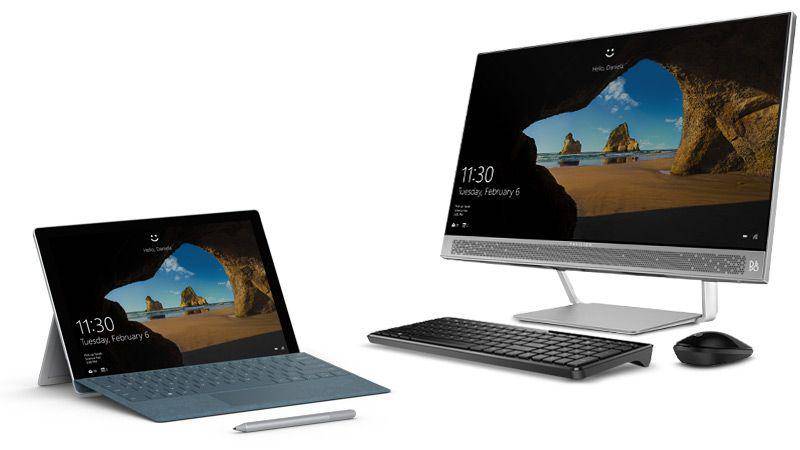 ilustrasi pemasangan Windows 10 di laptop dan PC (microsoft.com)