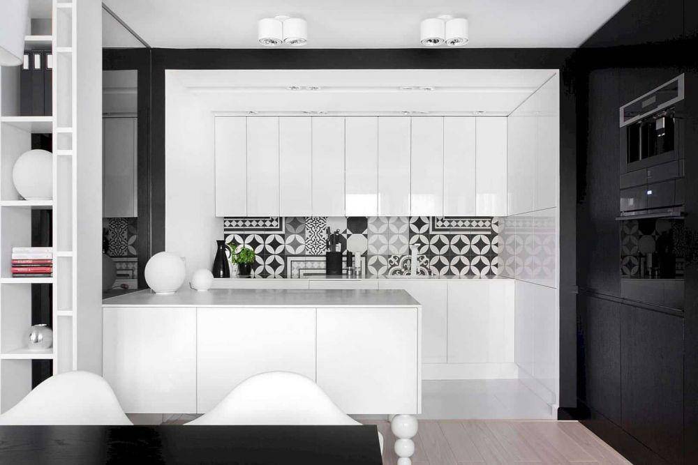 desain dapur monokrom (futuristarchitecture.com)