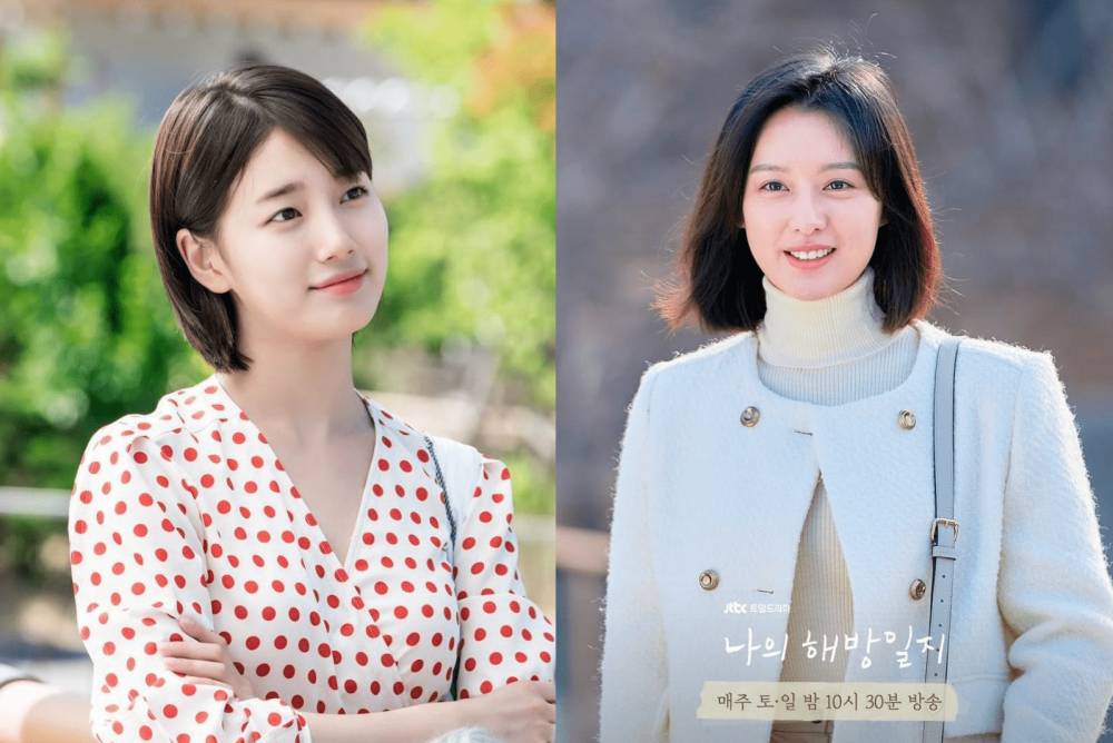 Bae Suzy di drama While You Were Sleeping (instagram.com/jypactors_official) | Kim Ji Won di drama My Liberation Notes (instagram.com/jtbcdrama)