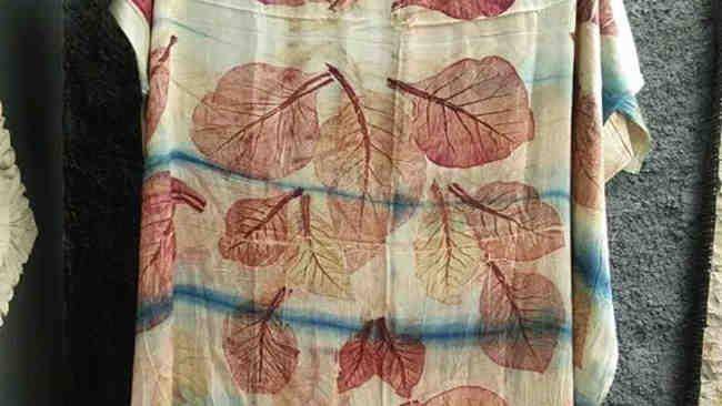 corak kain ecoprint (klikhijau.com)