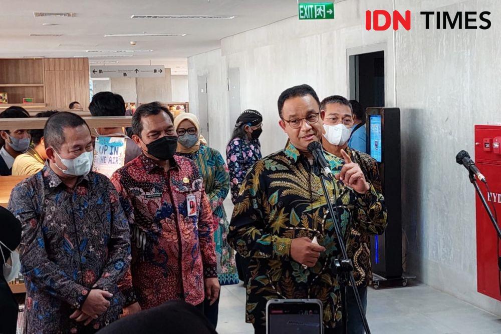 Gubernur DKI Jakarta, Anies Baswedan, meresmikan Perpustakaan Jakarta dan Pusat Dokumentasi Sastra HB Jassin di Gedung Panjang Taman Ismail Marzuki (TIM). (IDN Times/Uji Sukma Medianti)