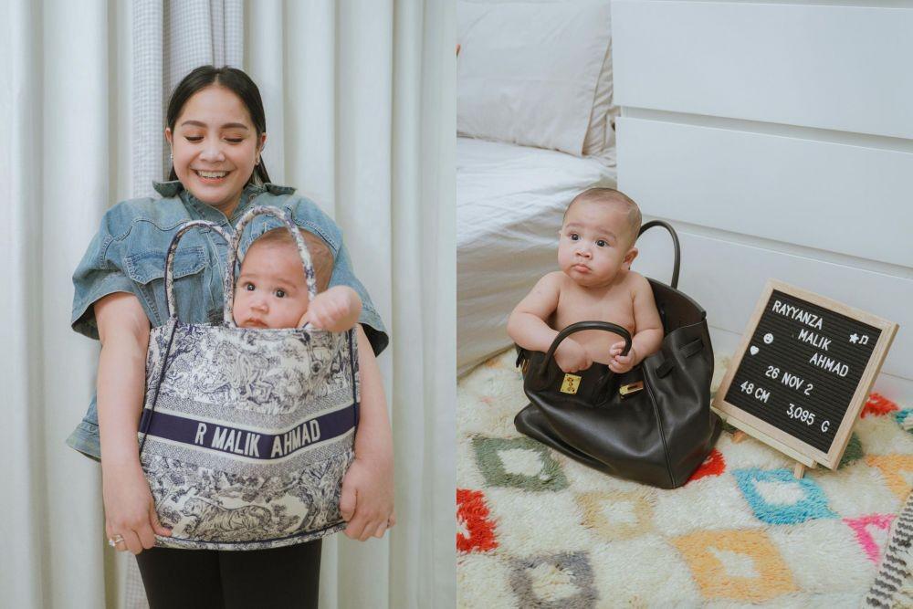 10 Potret Photoshoot Rayyanza Masuk ke Tas Ratusan Juta Milik Nagita