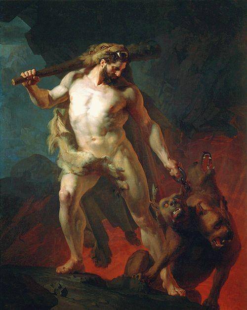 lukisan Hercules menyeret Cerberus (wikimedia.org)