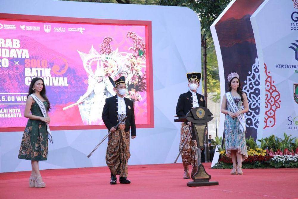 Potret Puteri Indonesia 2022 di Acara Kirab Budaya G20 (Instagram.com/officialputeriindonesia)