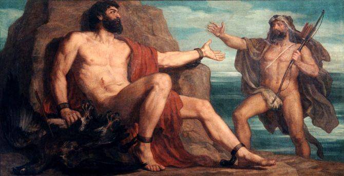 lukisan Prometheus setelah diselamatkan oleh Heracles (wikimedia.org)