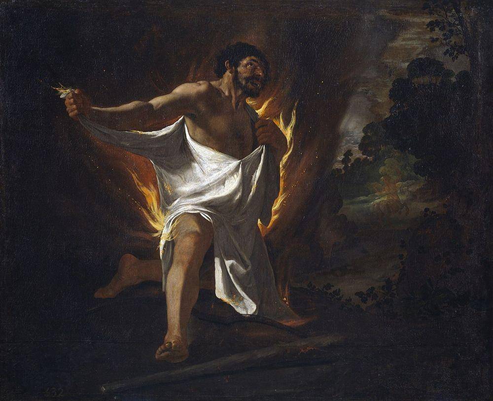 lukisan kematian Heracles (wikimedia.org)
