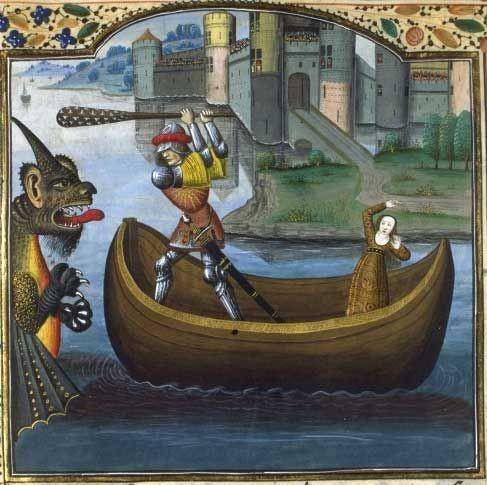 Lukisan Heracles menyelamatkan Hesione dari monster laut kiriman Poseidon. (wikimedia.org)