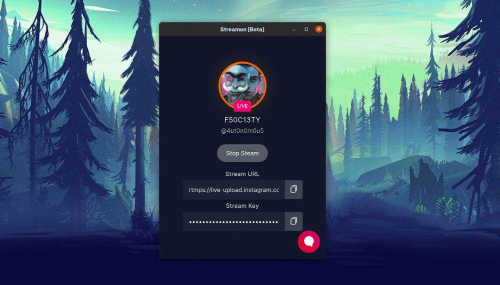 tampilan aplikasi Streamon (getstreamon.com)