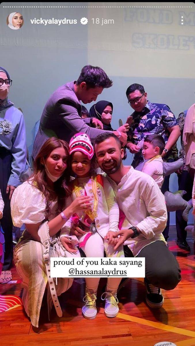 potret Vicky, Hassan, dan Samira Alaydrus (instagram.com/vickyalaydrus)