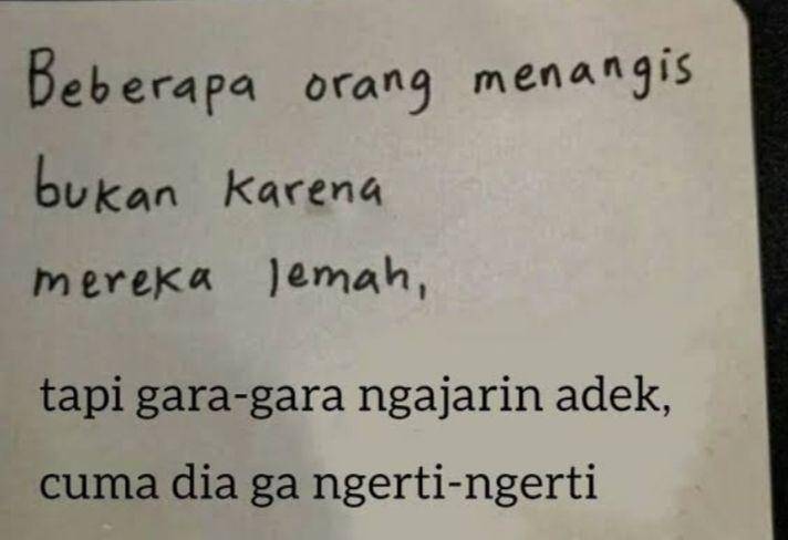 alasan orang menangis (twitter.com/areajulid)