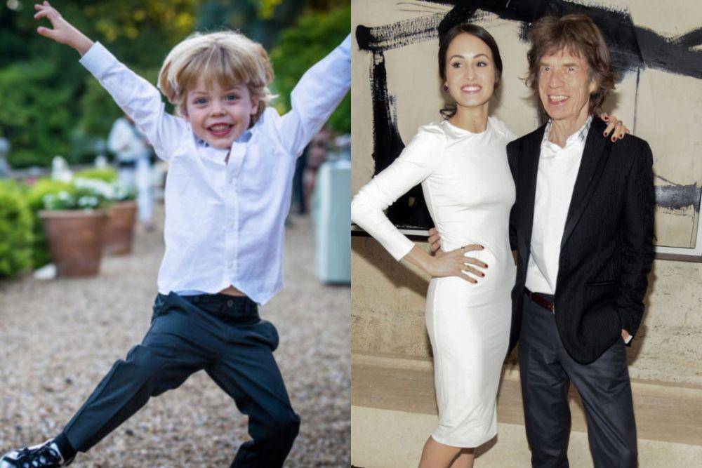 kolase: Deveraux Jagger (instagram.com/melhamrick) | Melanie Hamrick, Mick Jagger (Town and Country Magazine/Rob Rich)