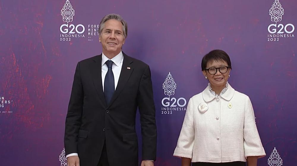 Menlu RI Retno Marsudi dan Menlu AS Antony Blinken di Bali. (IDN Times/Sonya Michaella)