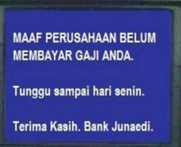 meme lucu saldo ATM (instagram.com/memecomicindonesia)