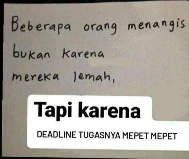 alasan orang menangis (twitter.com/ashaysacc)
