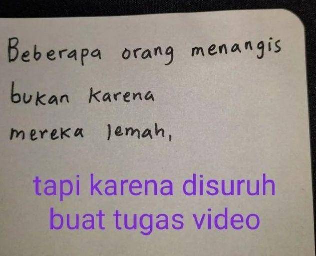 alasan orang menangis (twitter.com/samblematah)