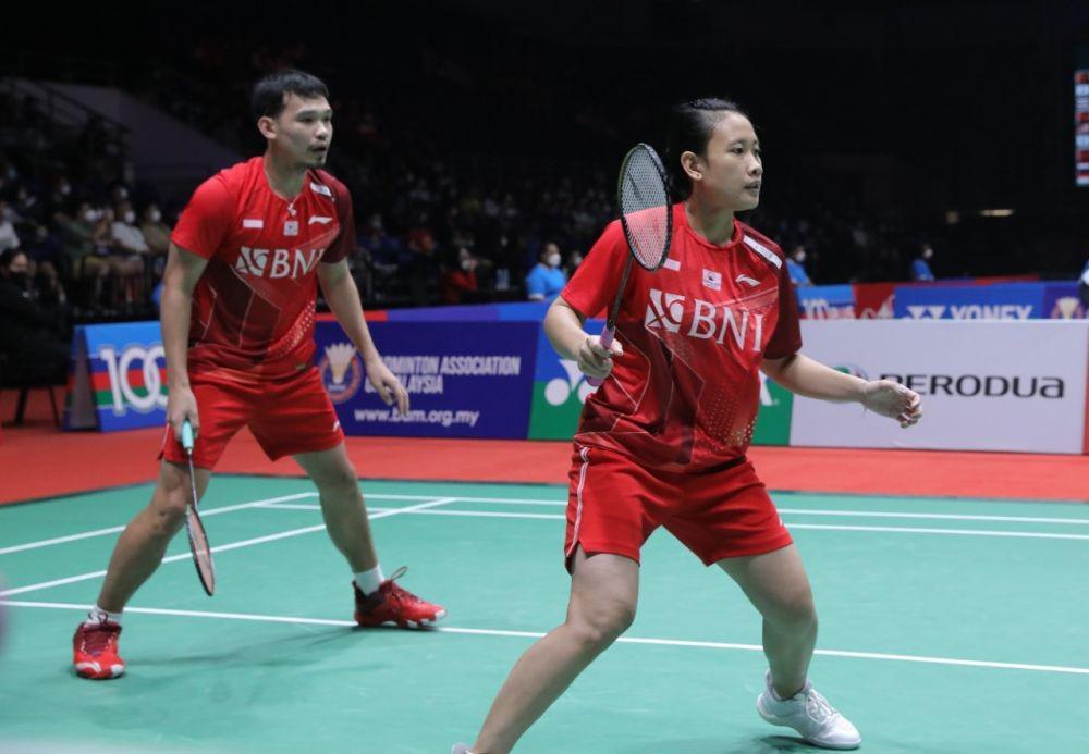 Rinov Rivaldy/Pitha Haningtyas Mentari menembus babak semifinal Malaysia Masters 2022 (dok. PP PBSI)