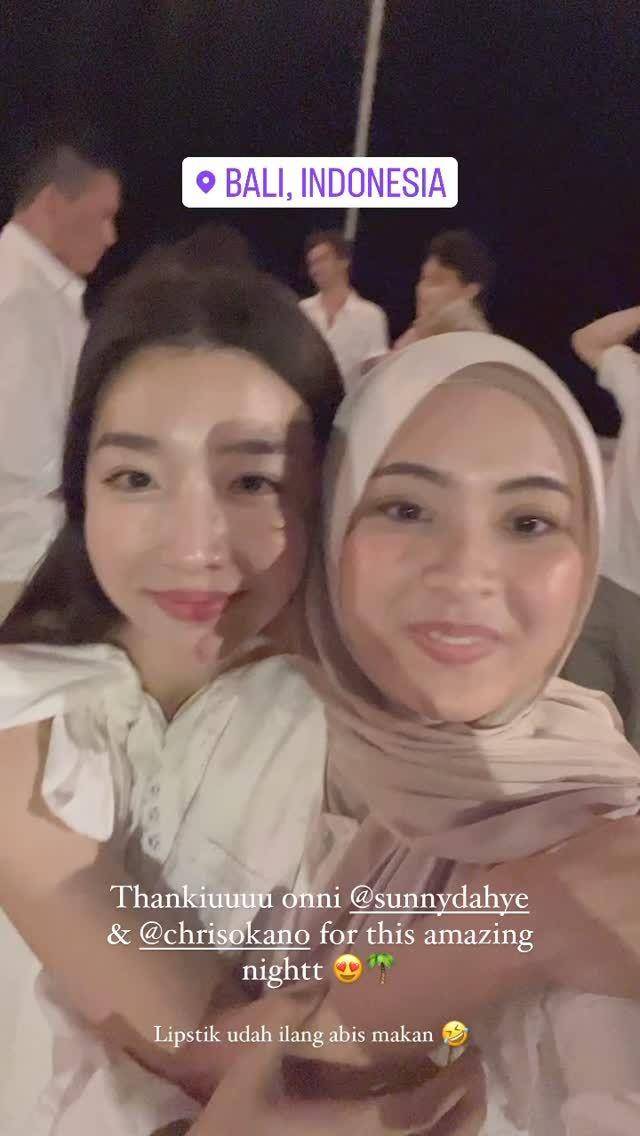 Sunny Dahye dinner pra wedding (Instagram.com/biancakartika/)