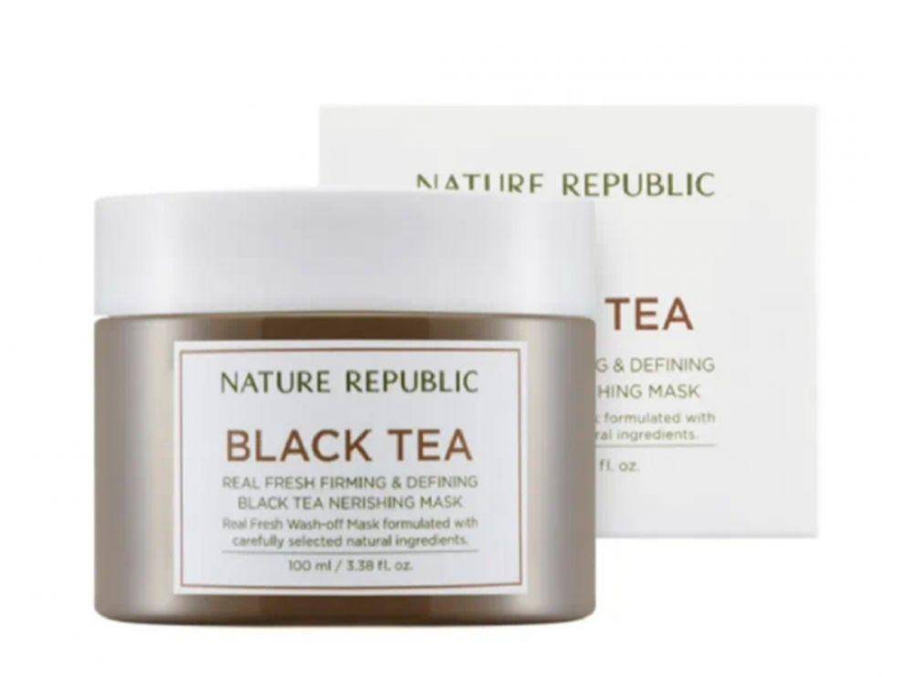 Nature Republic Real Fresh Black Tea Nourishing Mask (istyle.id)