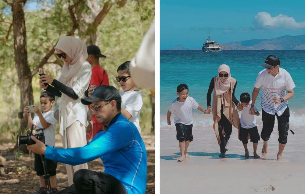 9 Potret Dude Harlino Liburan ke Labuan Bajo, Seru Boyong Keluarga!