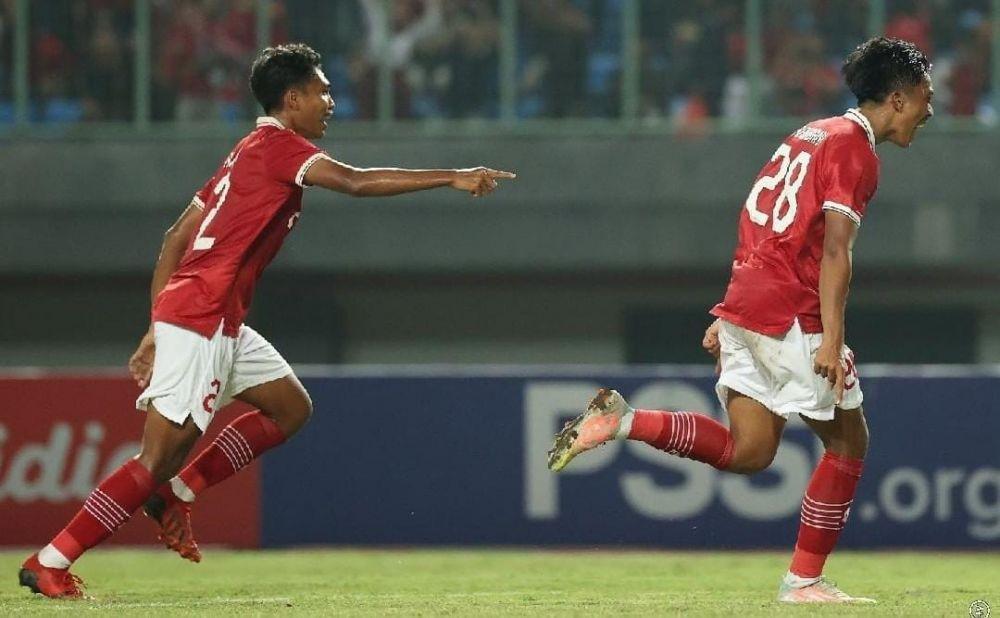 Rabbani Tasnim lakukan selebrasi. (Foto: instagram/pssi)