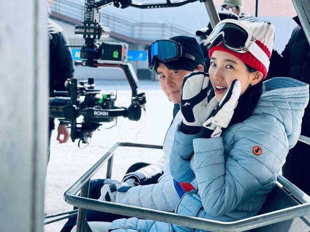 Kim Jun Han dan Suzy di balik layar drama Anna (instagram.com/junhan__kim)