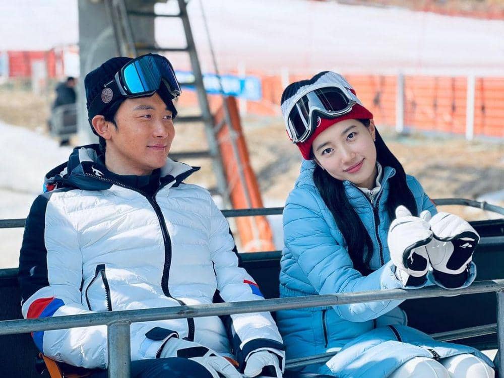 Kim Jun Han dan Suzy di balik layar drama Anna (instagram.com/junhan__kim)