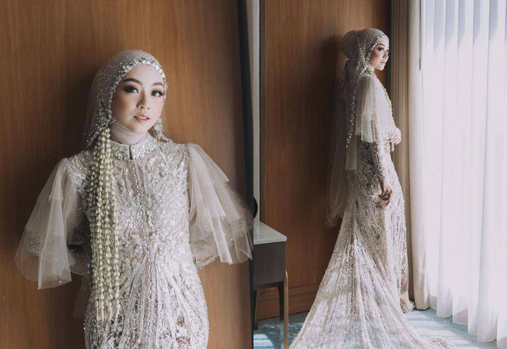 Kebaya Muslim untuk Akad Nikah (instagram.com/meiraniap)