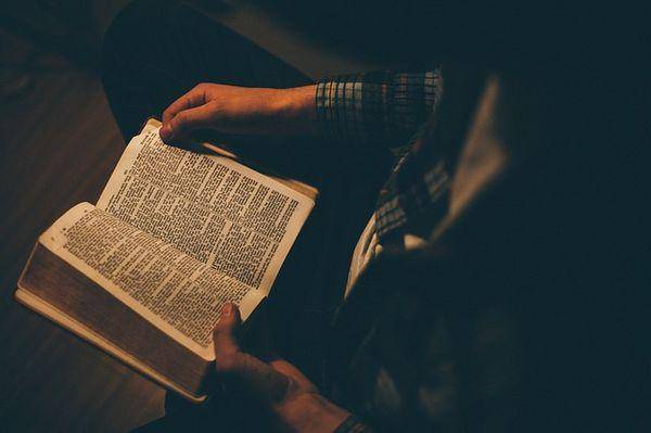 Ilustrasi pria sedang membaca buku tafsir mimpi (pixabay/StockSnap)