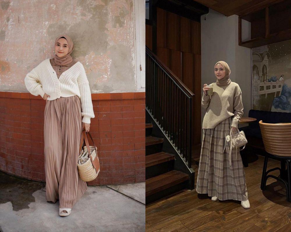 10 Ide OOTD Cewek Bumi ala Khaerun Nisa, Simpel Tapi Trendy