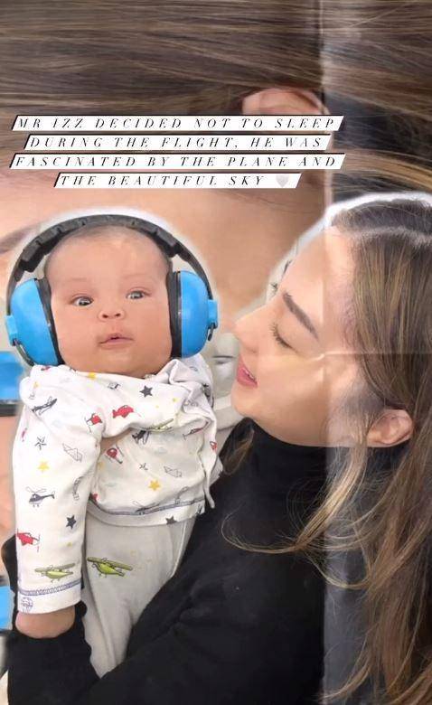 Nikita Willy ajak baby Izz naik pesawat (Instagram.com/nikitawillyofficial94)