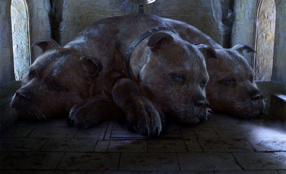 Fluffy (dok. Warner Bros. Pictures/Harry Potter and the Philosopher's Stone)