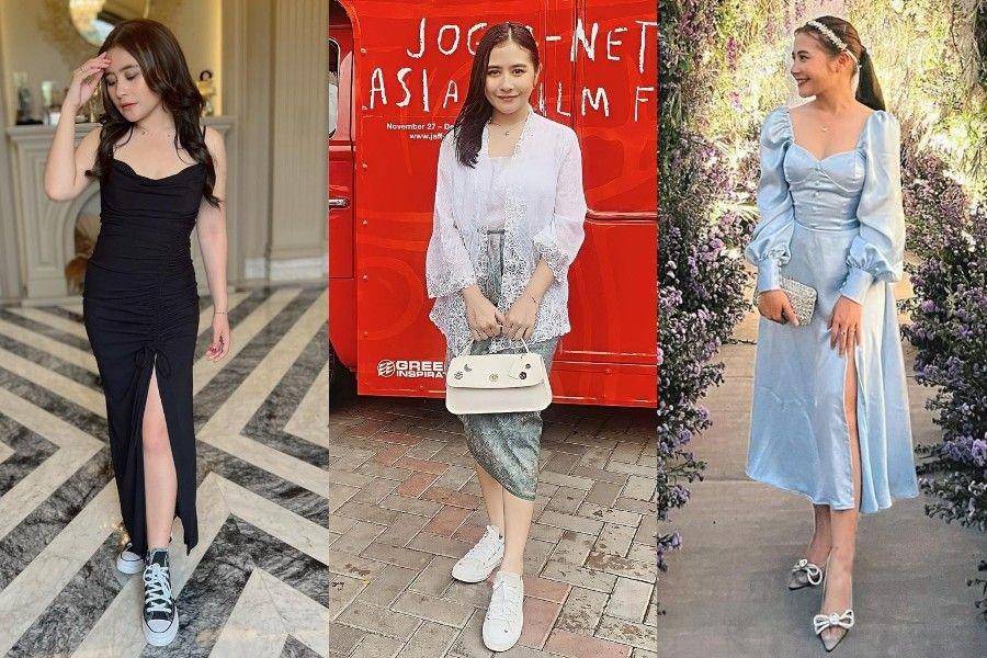 baju pesta ala Prilly (instagram.com/prillylatuconsina)