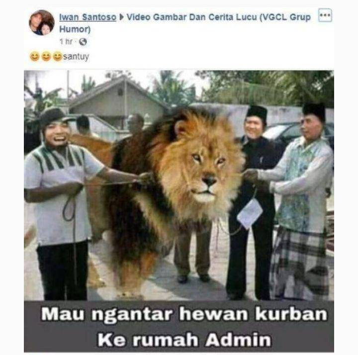 hewan kurban gak biasa (instagram.com/humorsantuy)