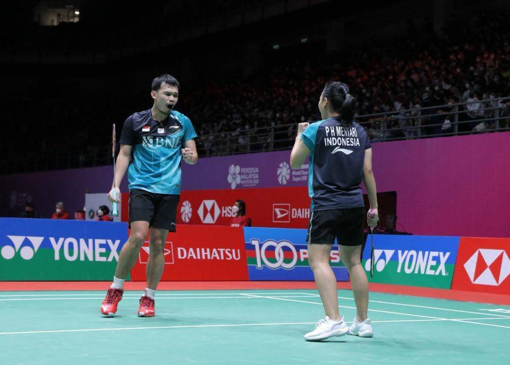 Rinov Rivaldy/Pitha Haningtyas Mentari di semifinal Malaysia Masters 2022 (Dok. PP PBSI)